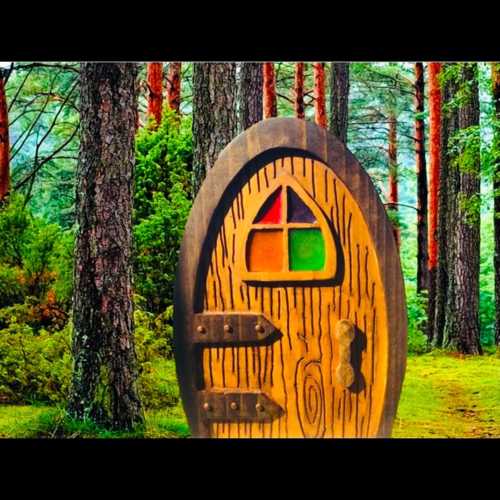 Giant Gnome Door | Solid Wood | Fairy Door | Elf Shelf